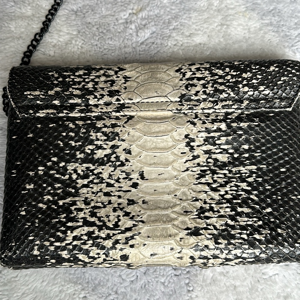 Loeffler Randall Snake Python Embossed Crossbody - image 5